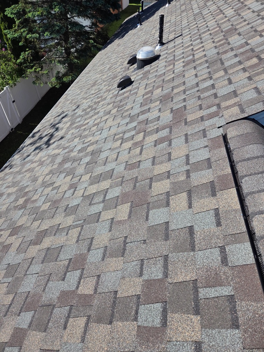 Architectural asphalt shingle roof detail from a Northpoint Roofing project