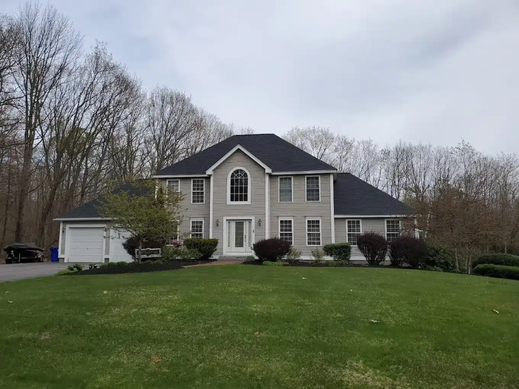 Residential asphalt shingle roof project by Northpoint Roofing in New Hampshire