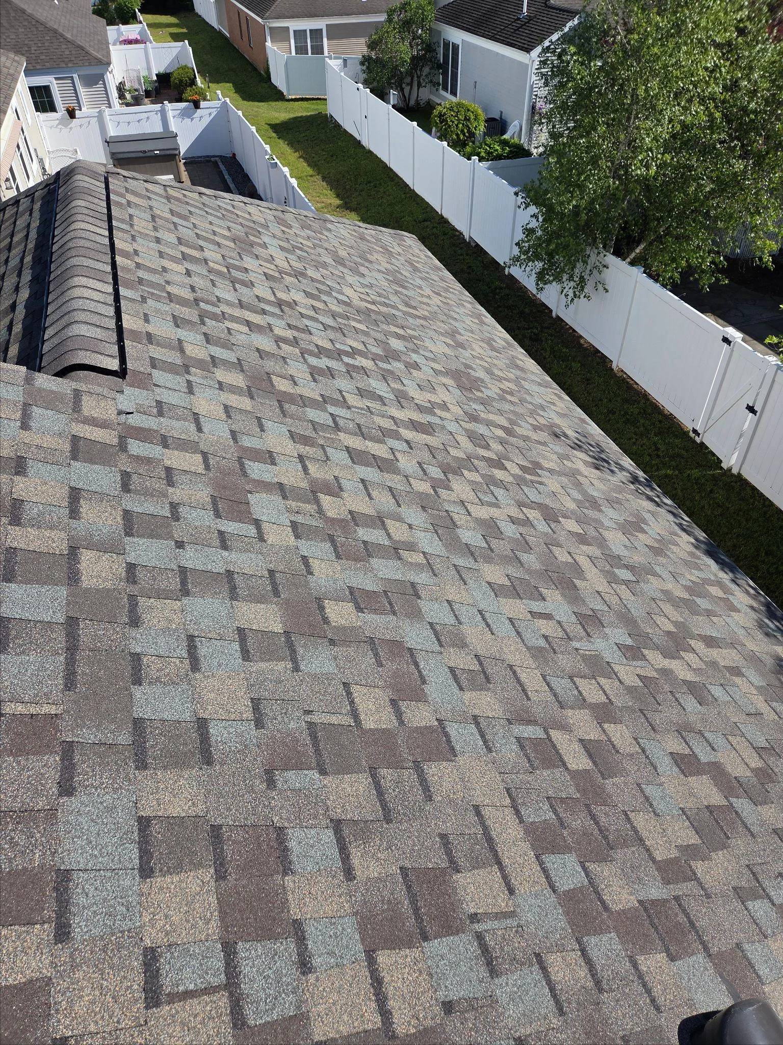 Project photo from Bedford NH roofing work by Northpoint Roofing
