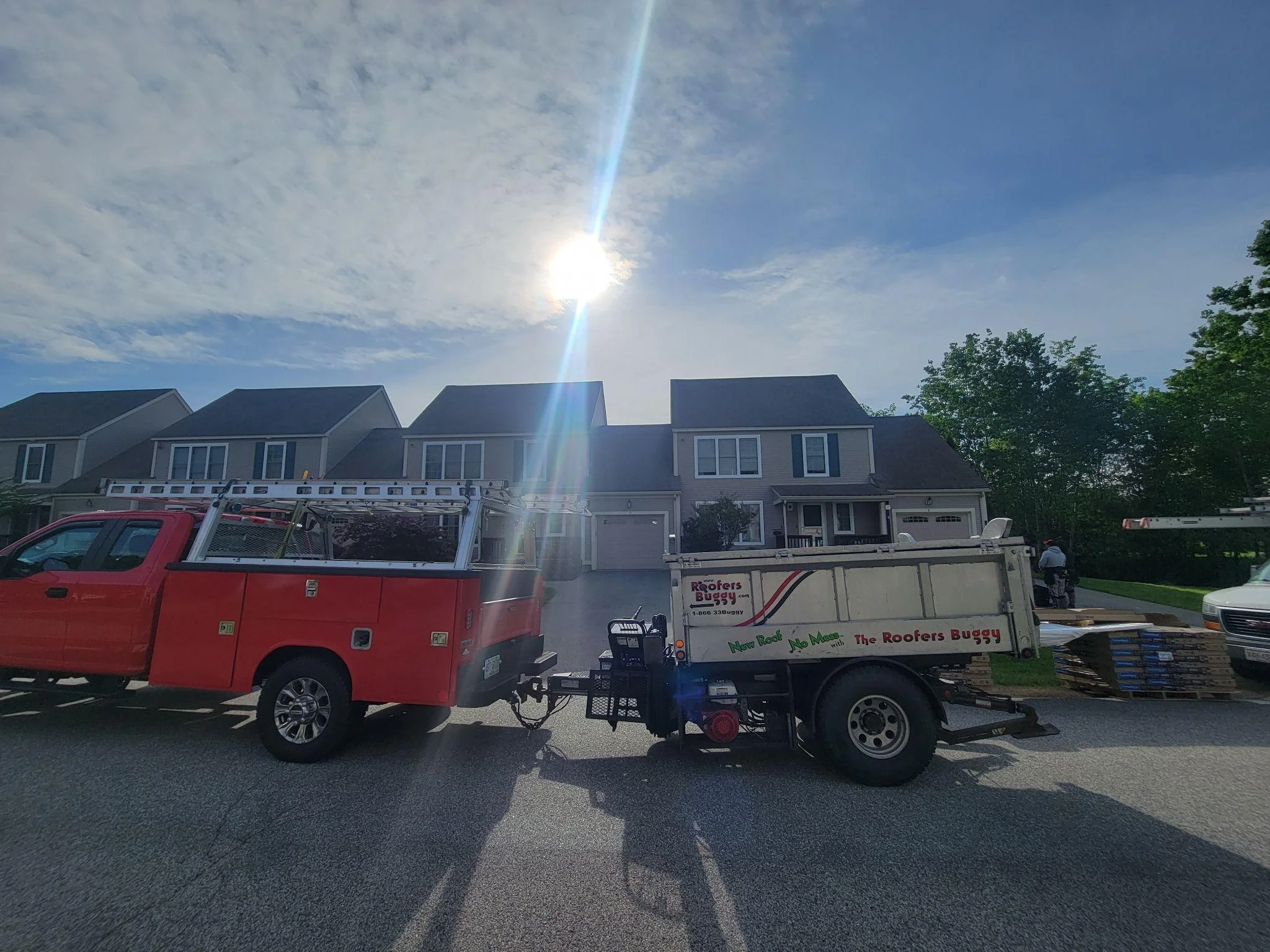 Project photo from Brentwood NH roofing work by Northpoint Roofing