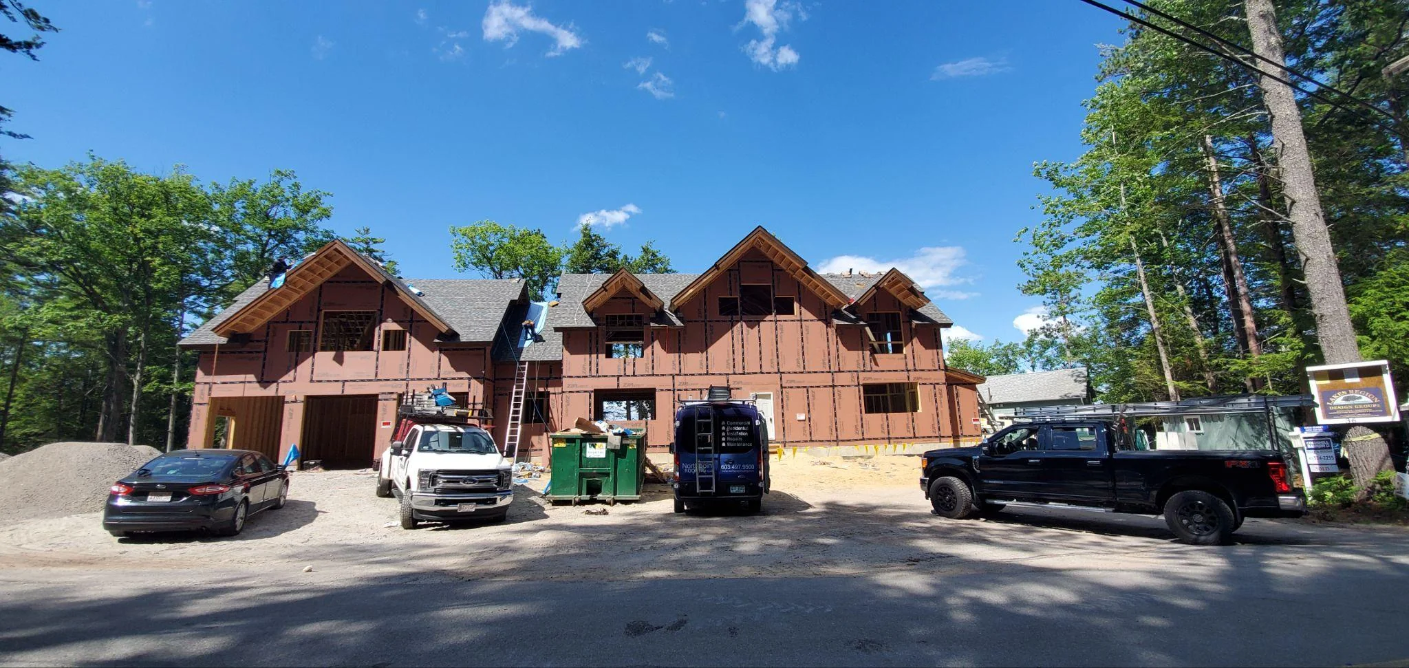 Project photo from Meredith NH roofing work by Northpoint Roofing