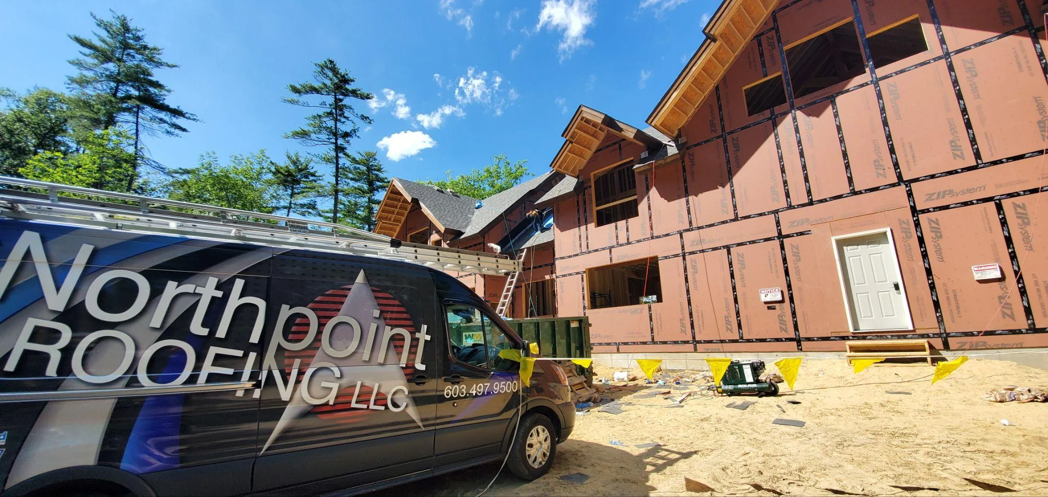 Project photo from Meredith NH roofing work by Northpoint Roofing