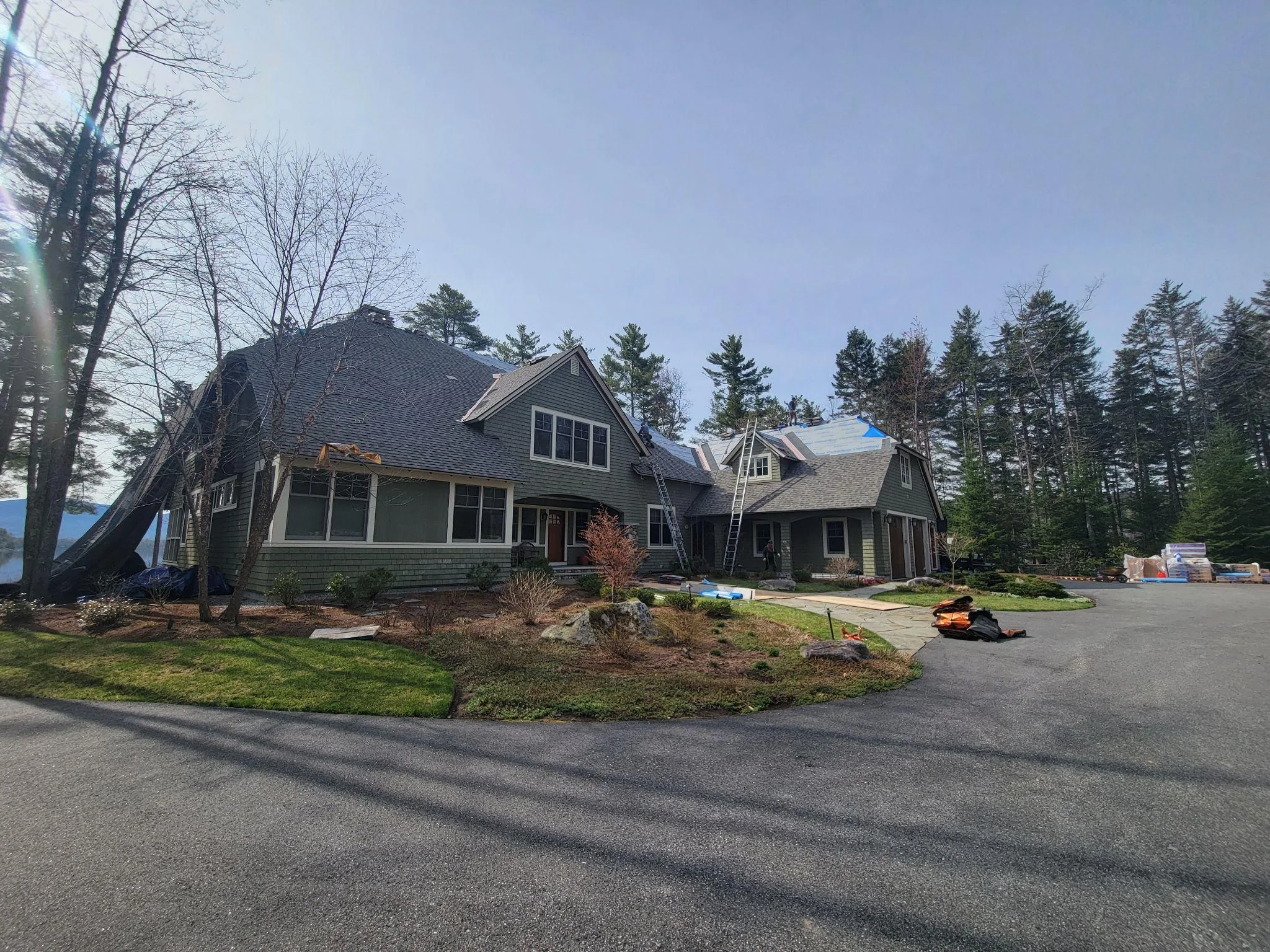 Project photo from New London NH roofing work by Northpoint Roofing