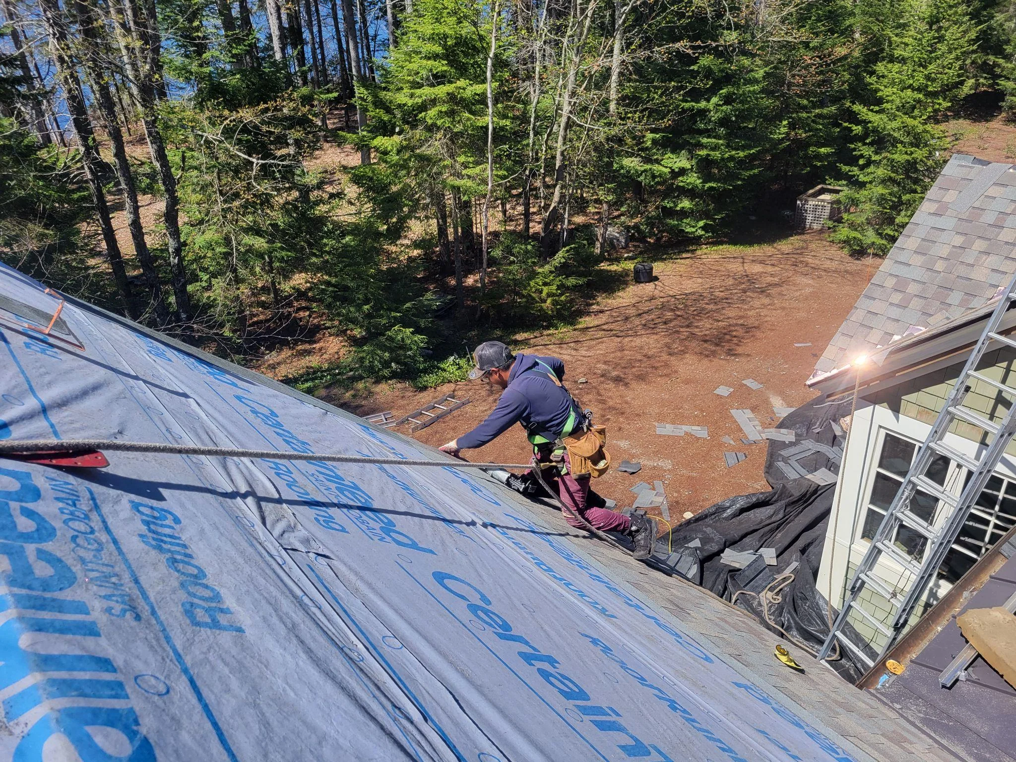 Project photo from New London NH roofing work by Northpoint Roofing