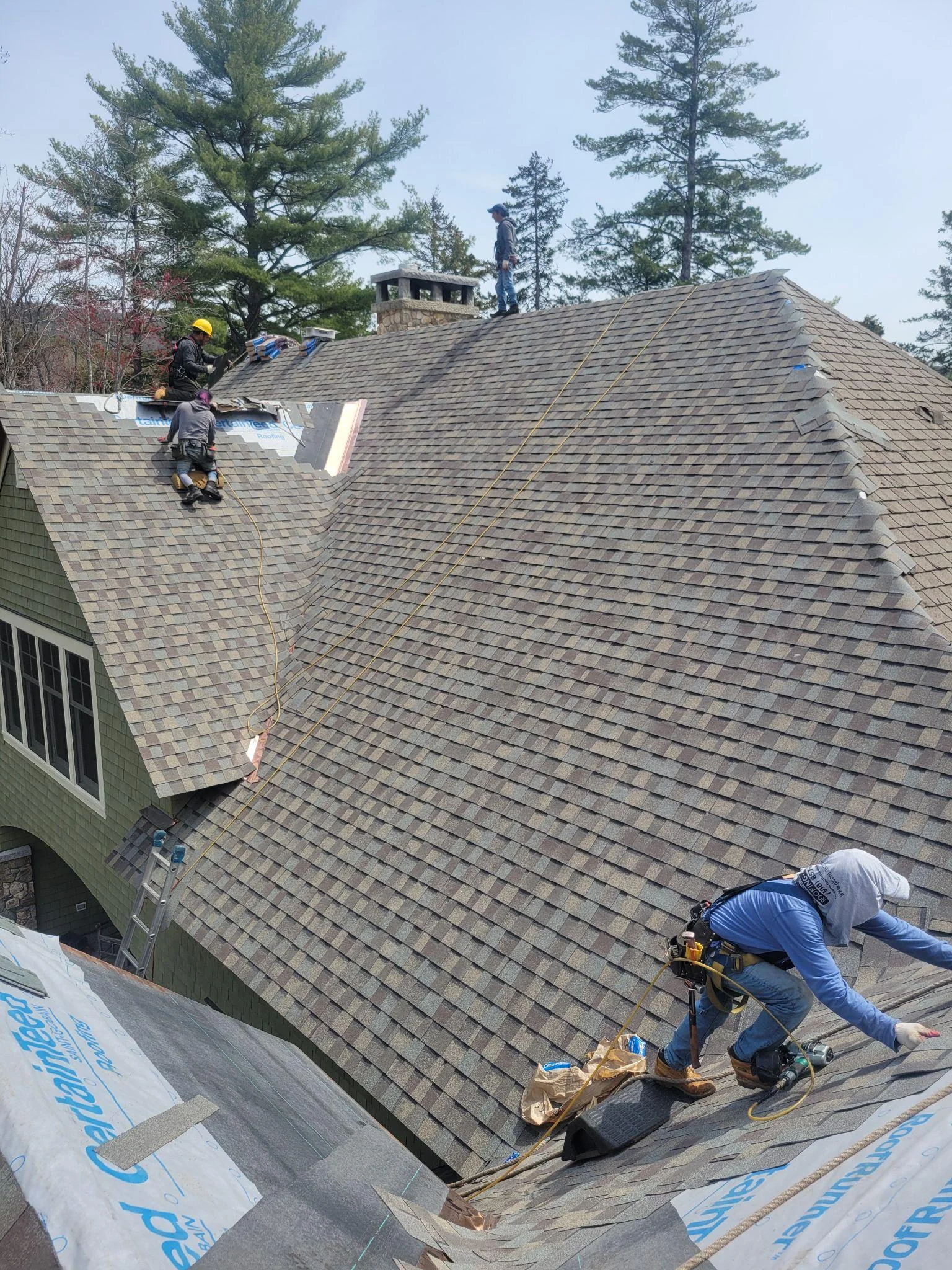 Project photo from New London NH roofing work by Northpoint Roofing