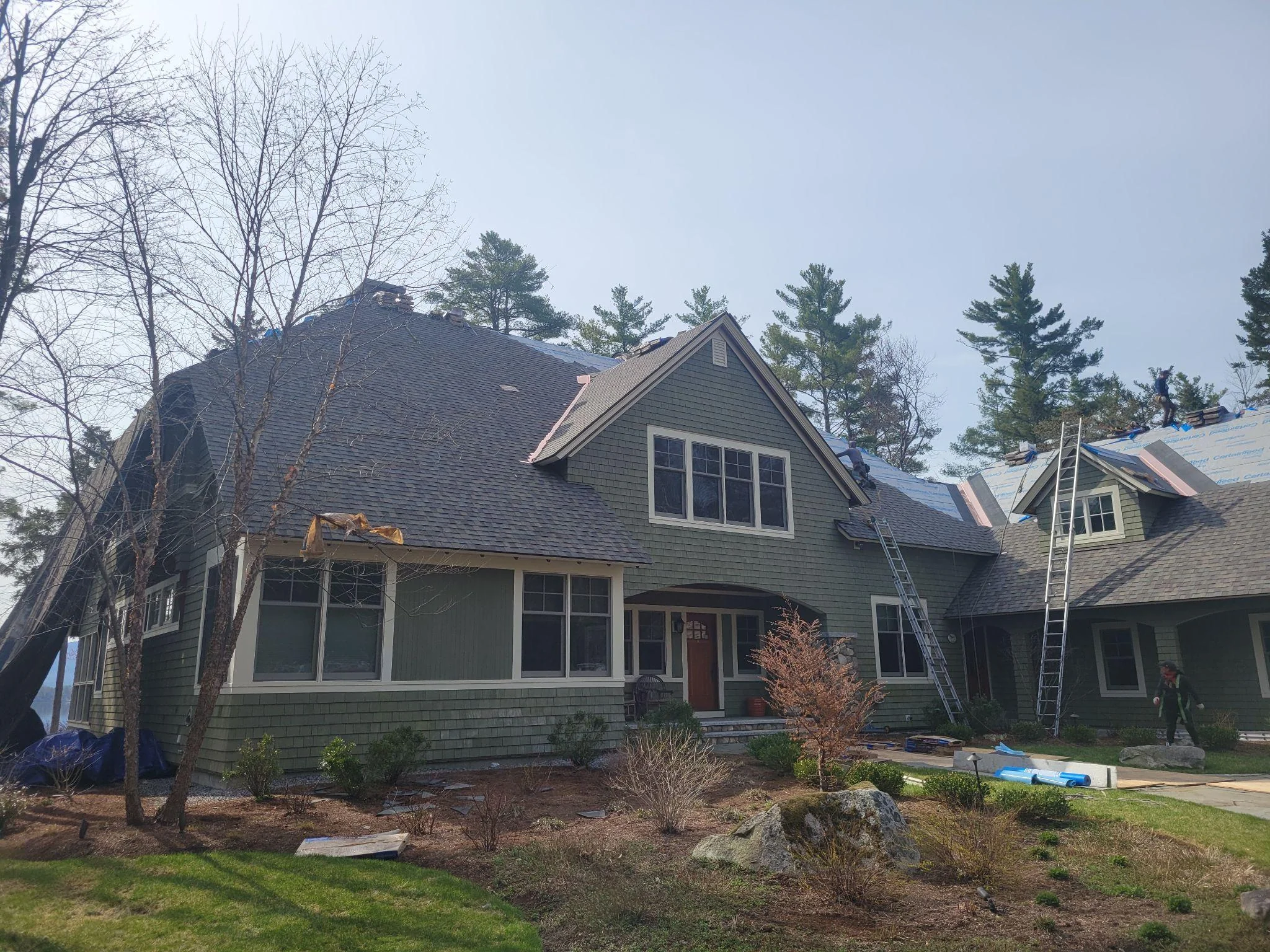 Project photo from New London NH roofing work by Northpoint Roofing