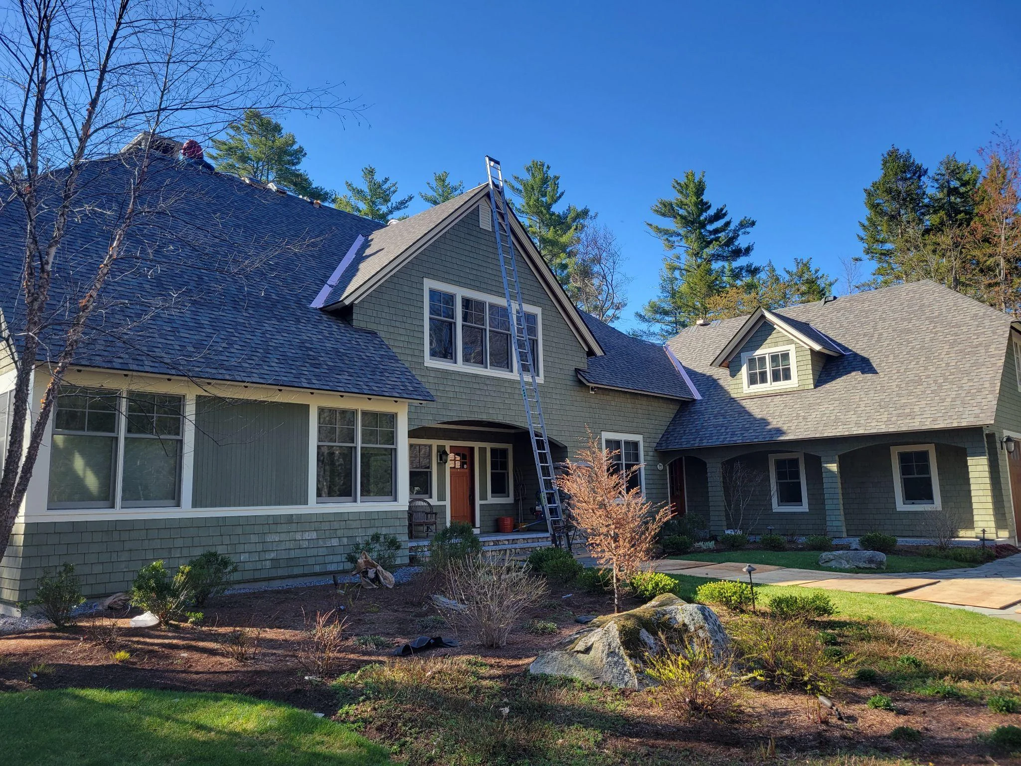 Project photo from New London NH roofing work by Northpoint Roofing