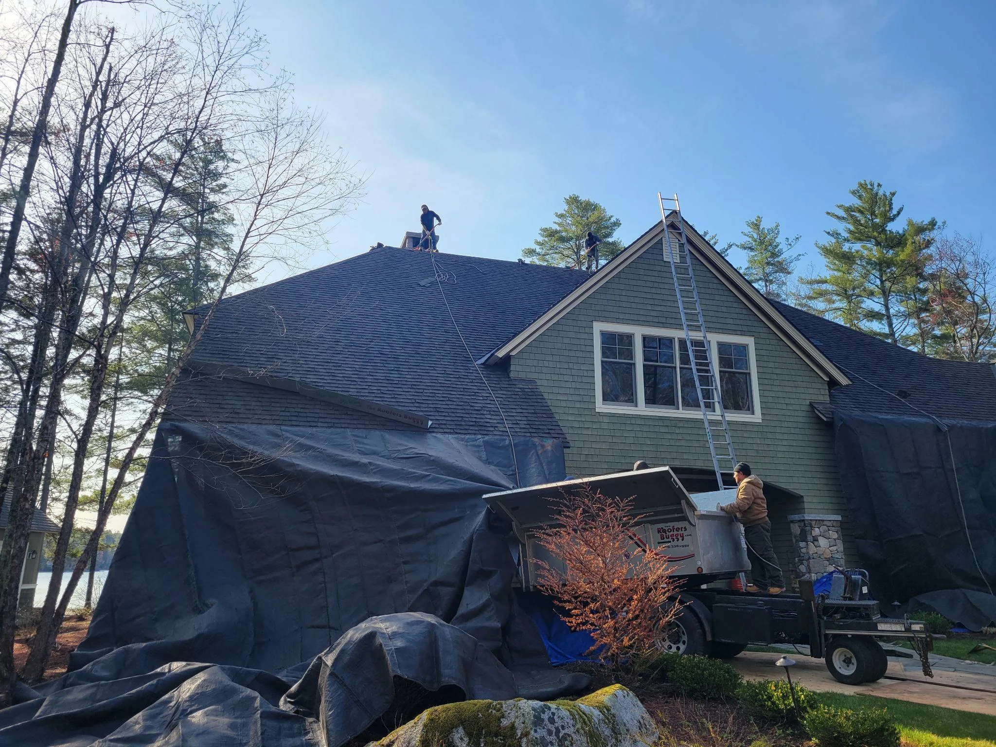 Project photo from New London NH roofing work by Northpoint Roofing