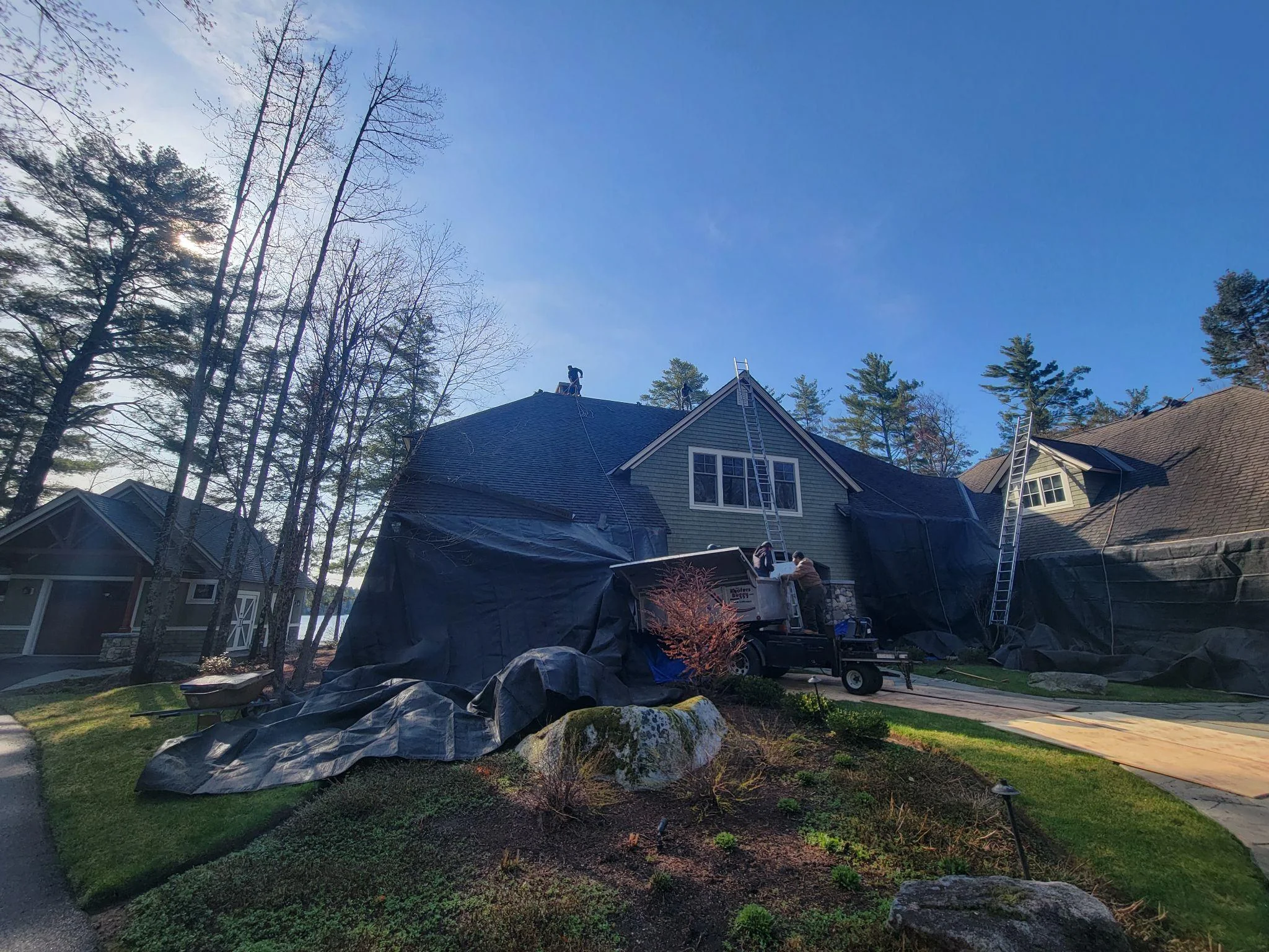 Project photo from New London NH roofing work by Northpoint Roofing