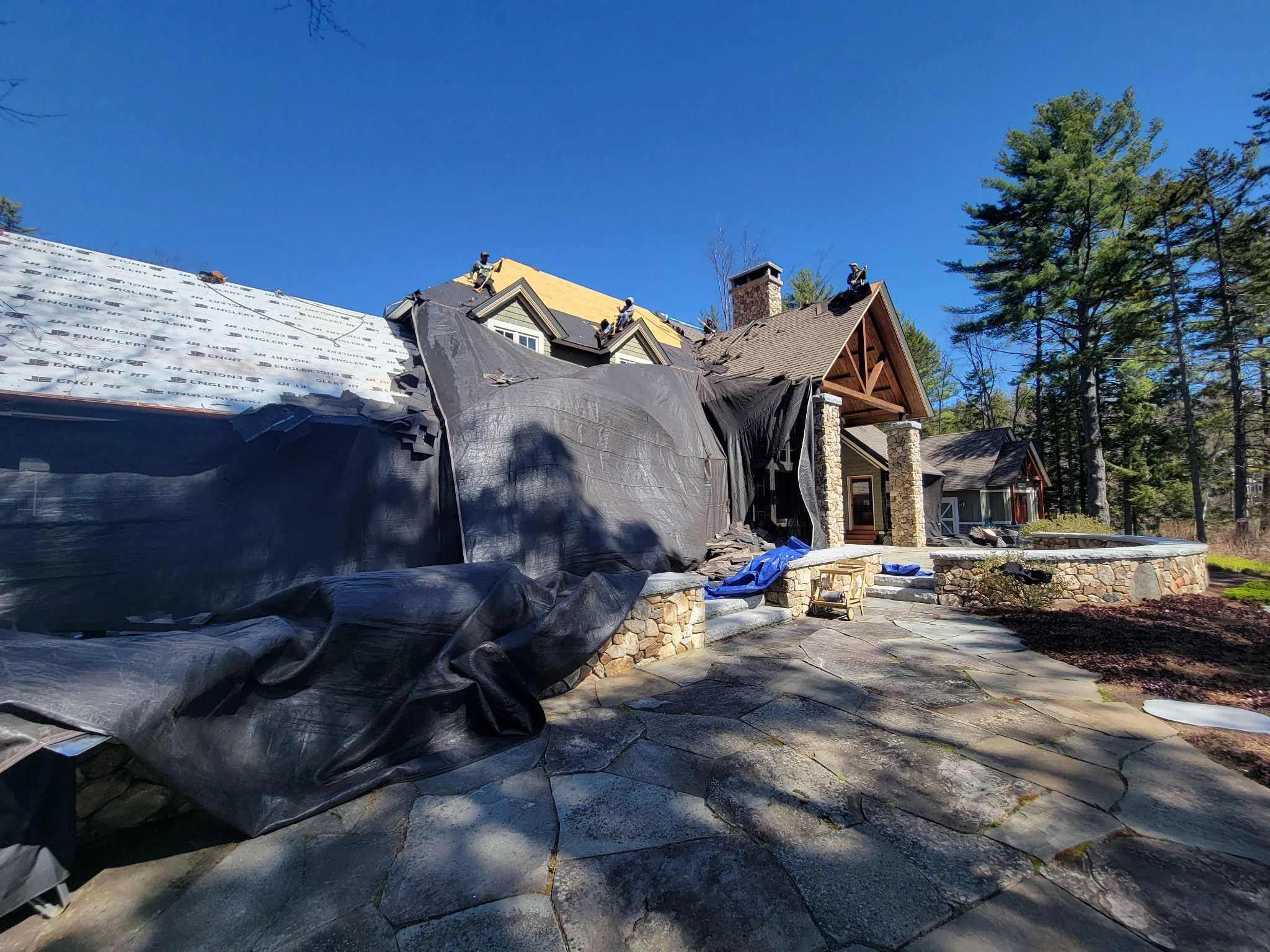 Project photo from New London NH roofing work by Northpoint Roofing