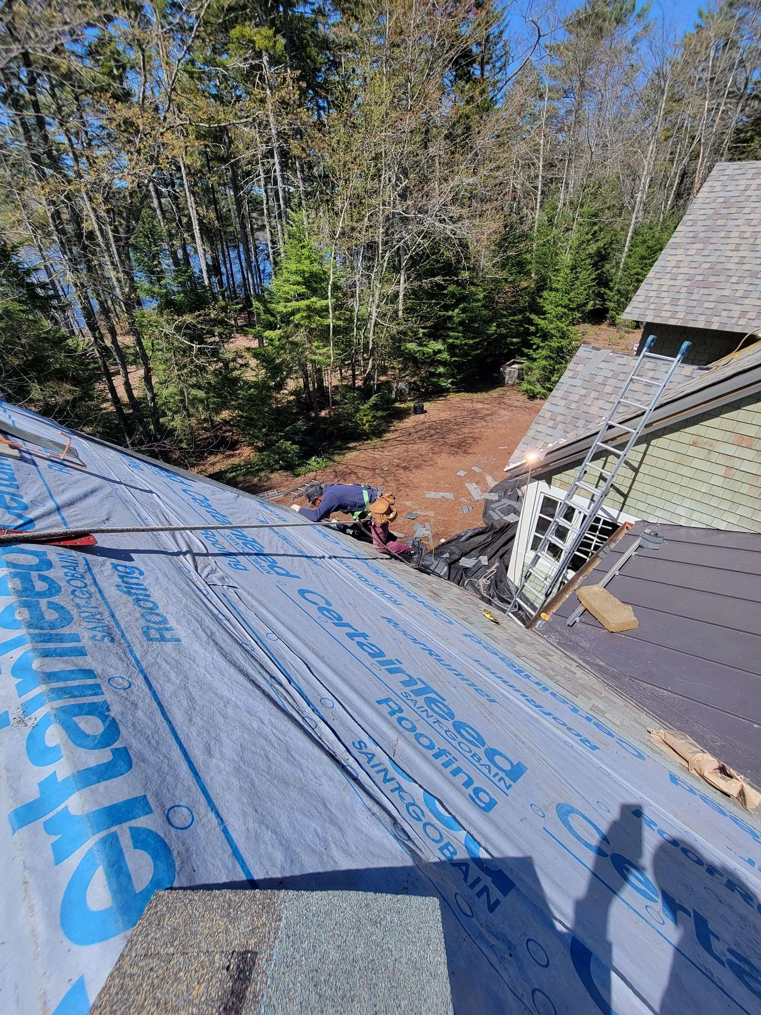 Project photo from New London NH roofing work by Northpoint Roofing