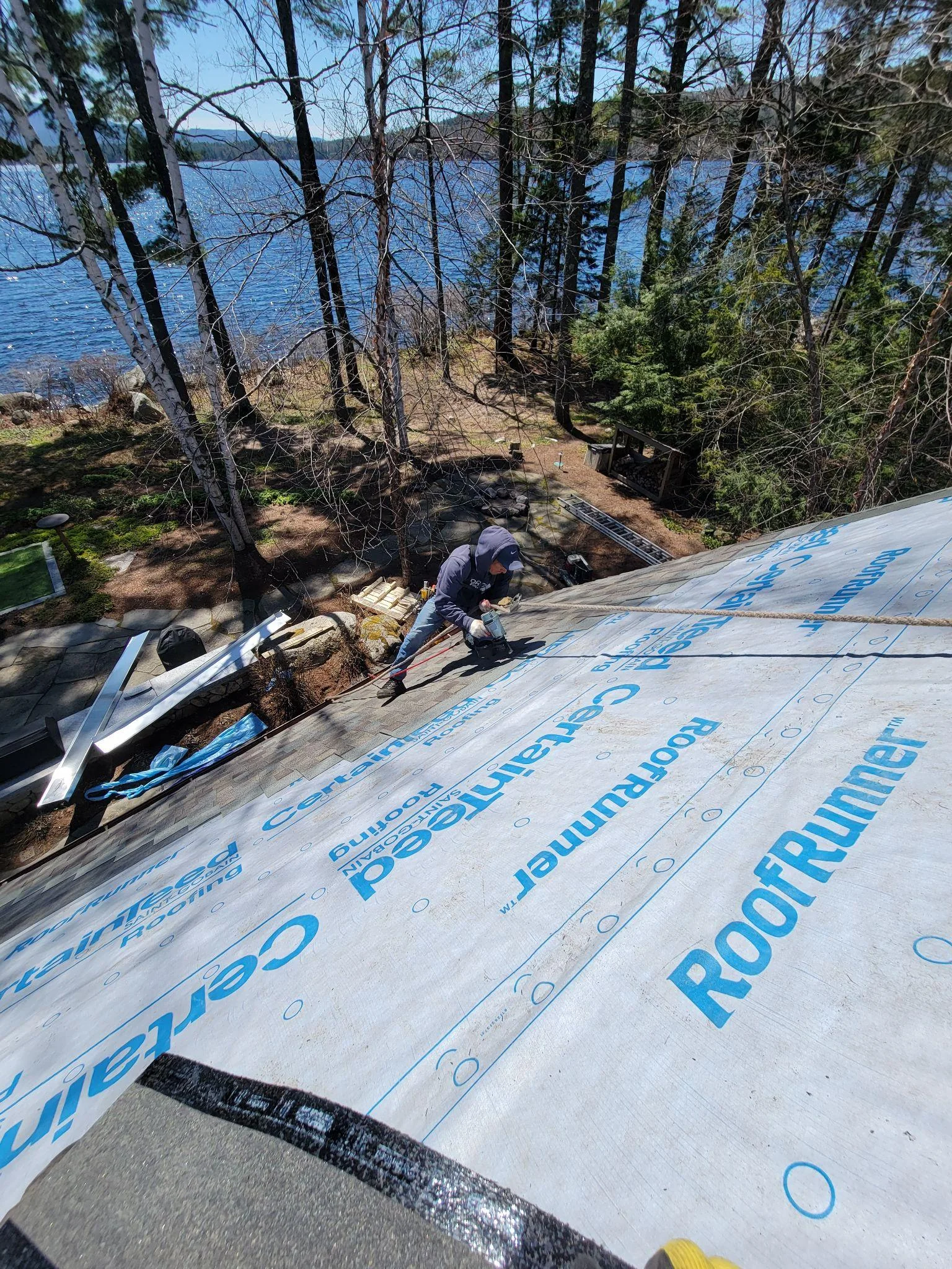 Project photo from New London NH roofing work by Northpoint Roofing