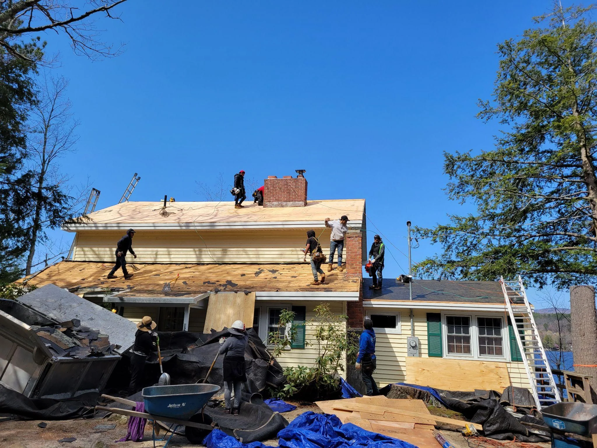 Project photo from Newbury NH roofing work by Northpoint Roofing