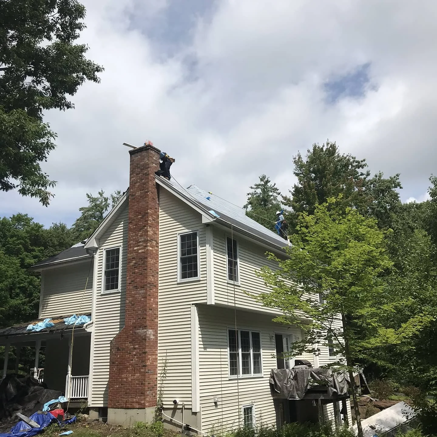 Project photo from Weare NH roofing work by Northpoint Roofing