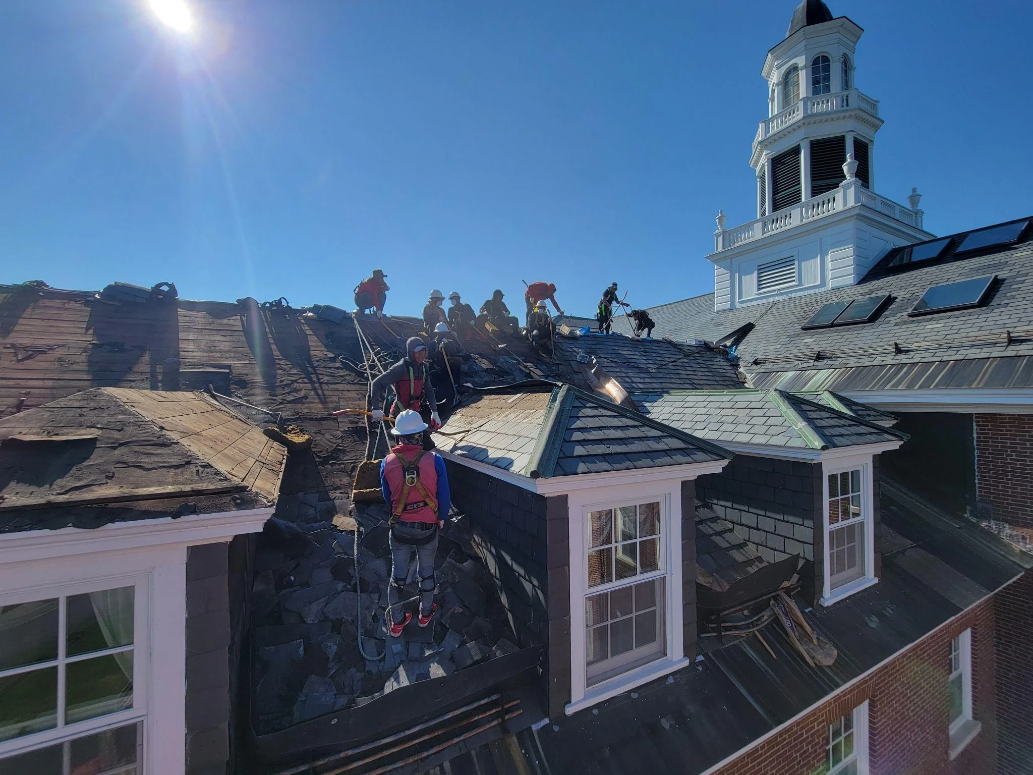 Project photo from New London NH roofing work by Northpoint Roofing