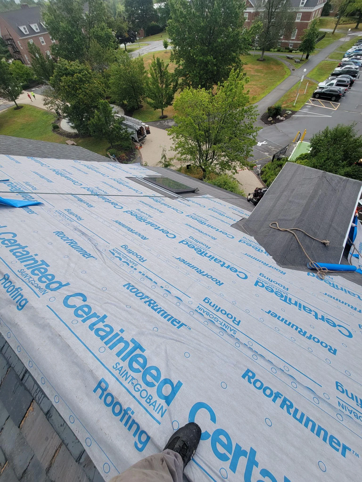 Project photo from New London NH roofing work by Northpoint Roofing
