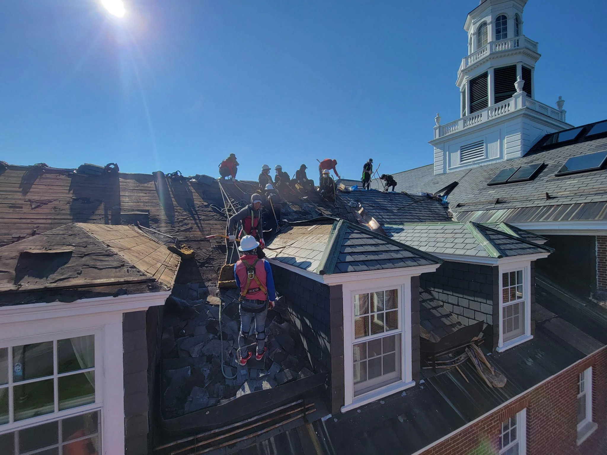 Project photo from New London NH roofing work by Northpoint Roofing
