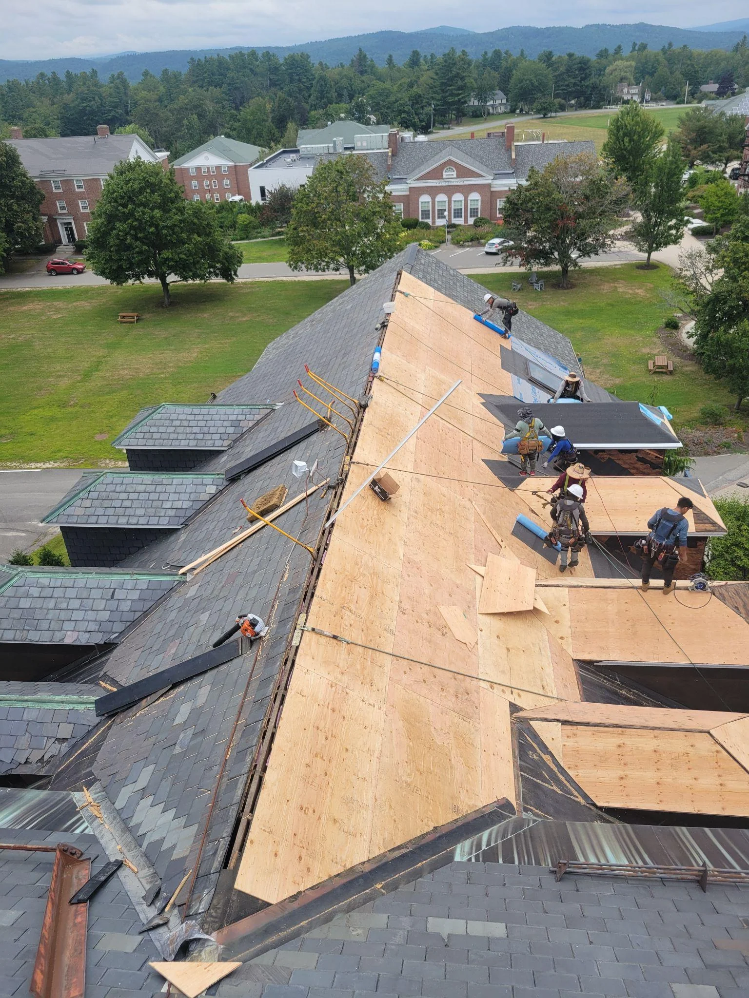 Project photo from New London NH roofing work by Northpoint Roofing