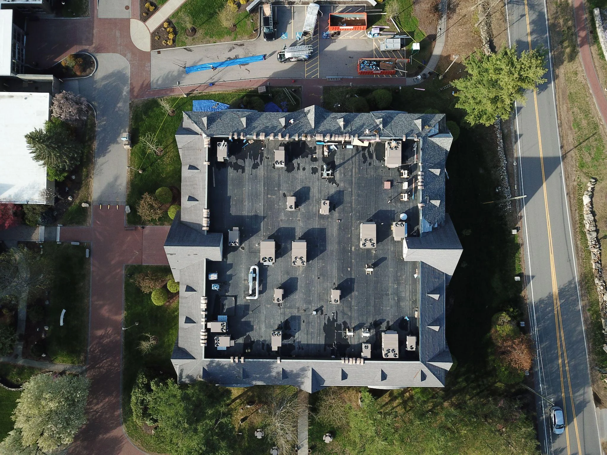 Project photo from Manchester NH roofing work by Northpoint Roofing