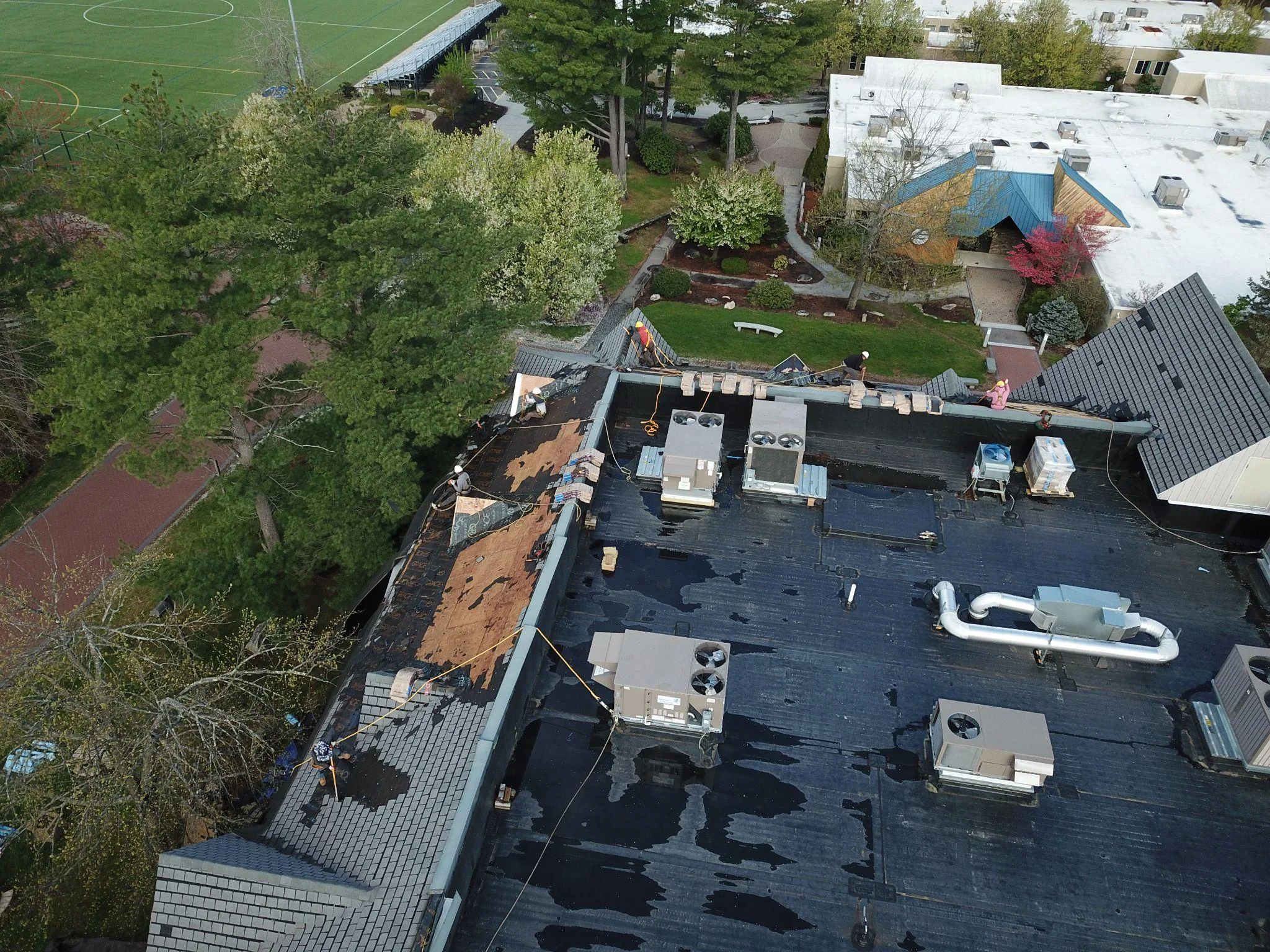 Project photo from Manchester NH roofing work by Northpoint Roofing