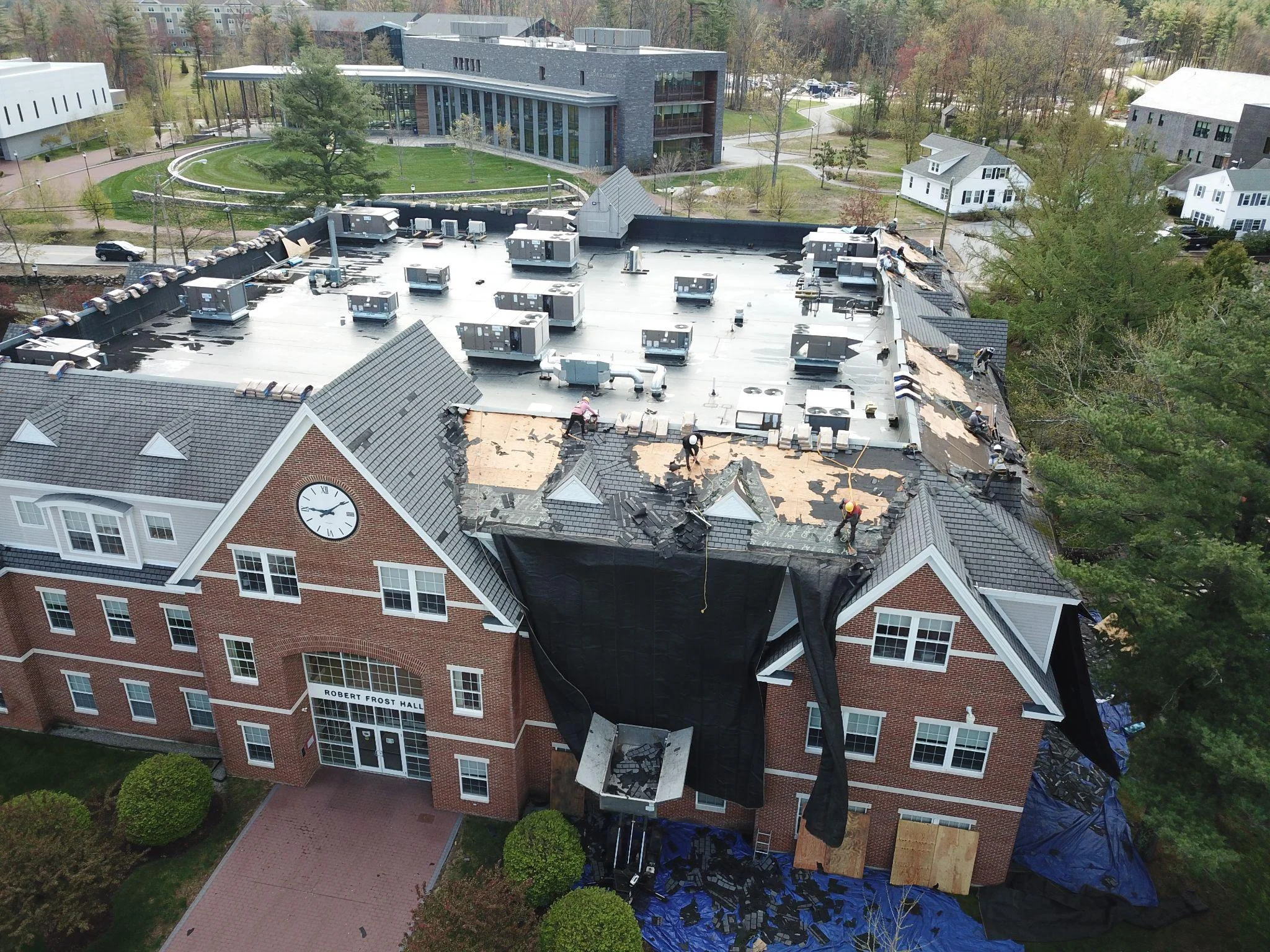 Project photo from Manchester NH roofing work by Northpoint Roofing