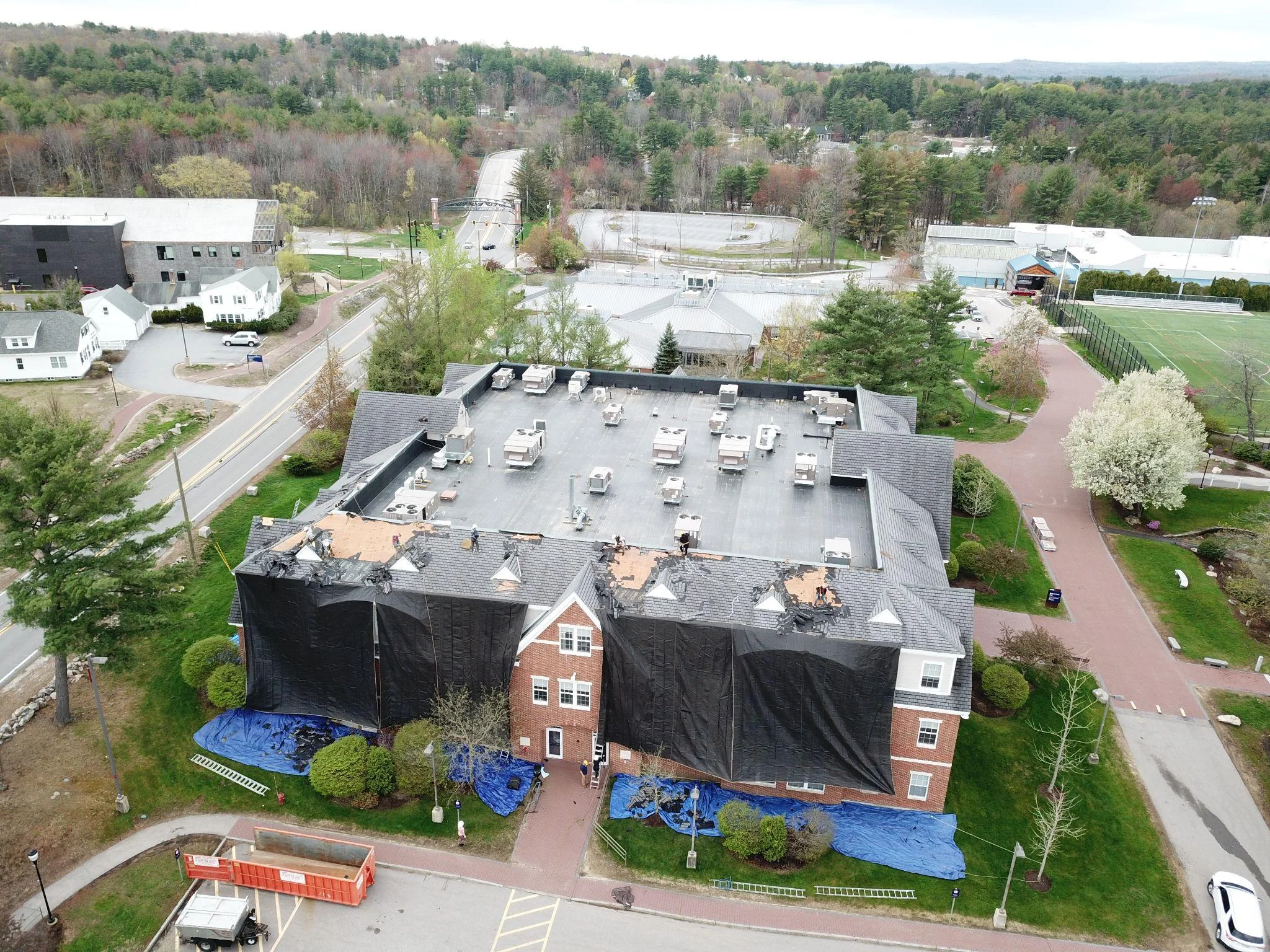 Project photo from Manchester NH roofing work by Northpoint Roofing
