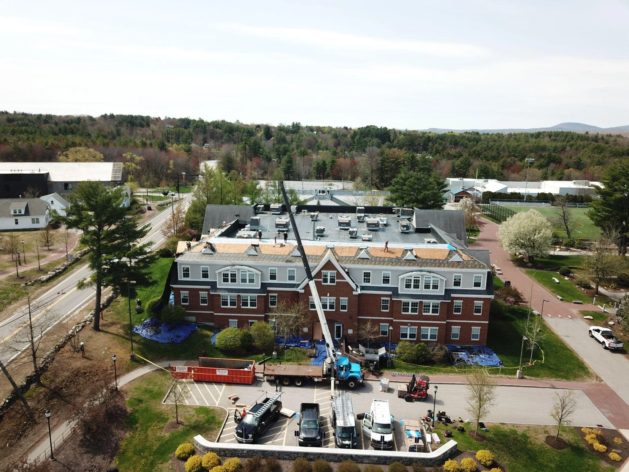 Project photo from Manchester NH roofing work by Northpoint Roofing