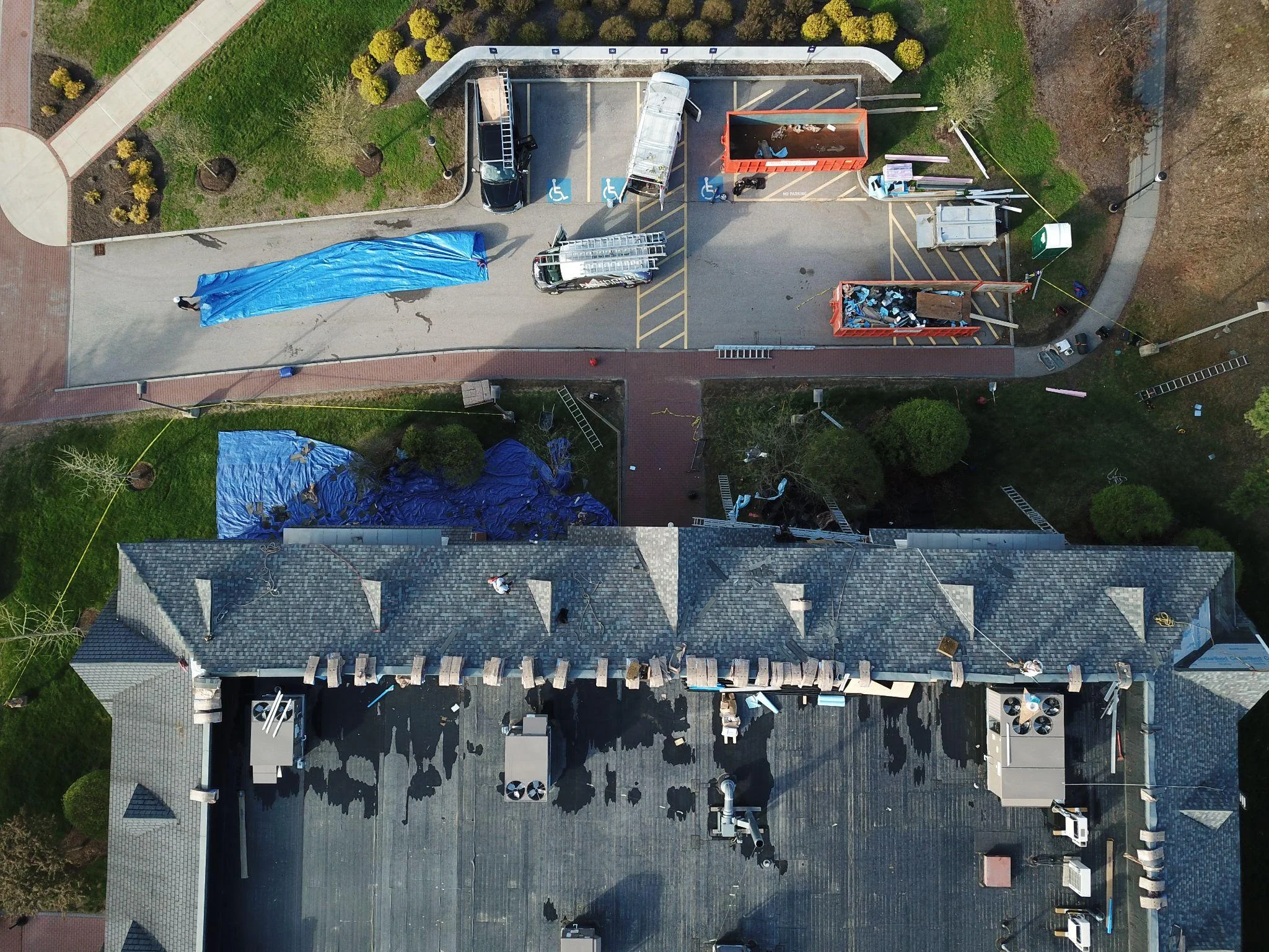 Project photo from Manchester NH roofing work by Northpoint Roofing