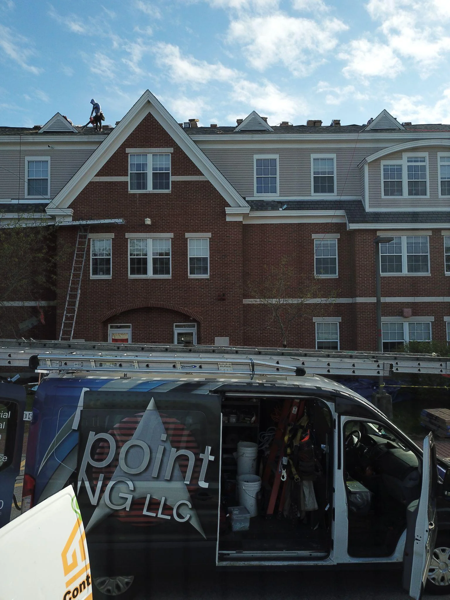 Project photo from Manchester NH roofing work by Northpoint Roofing