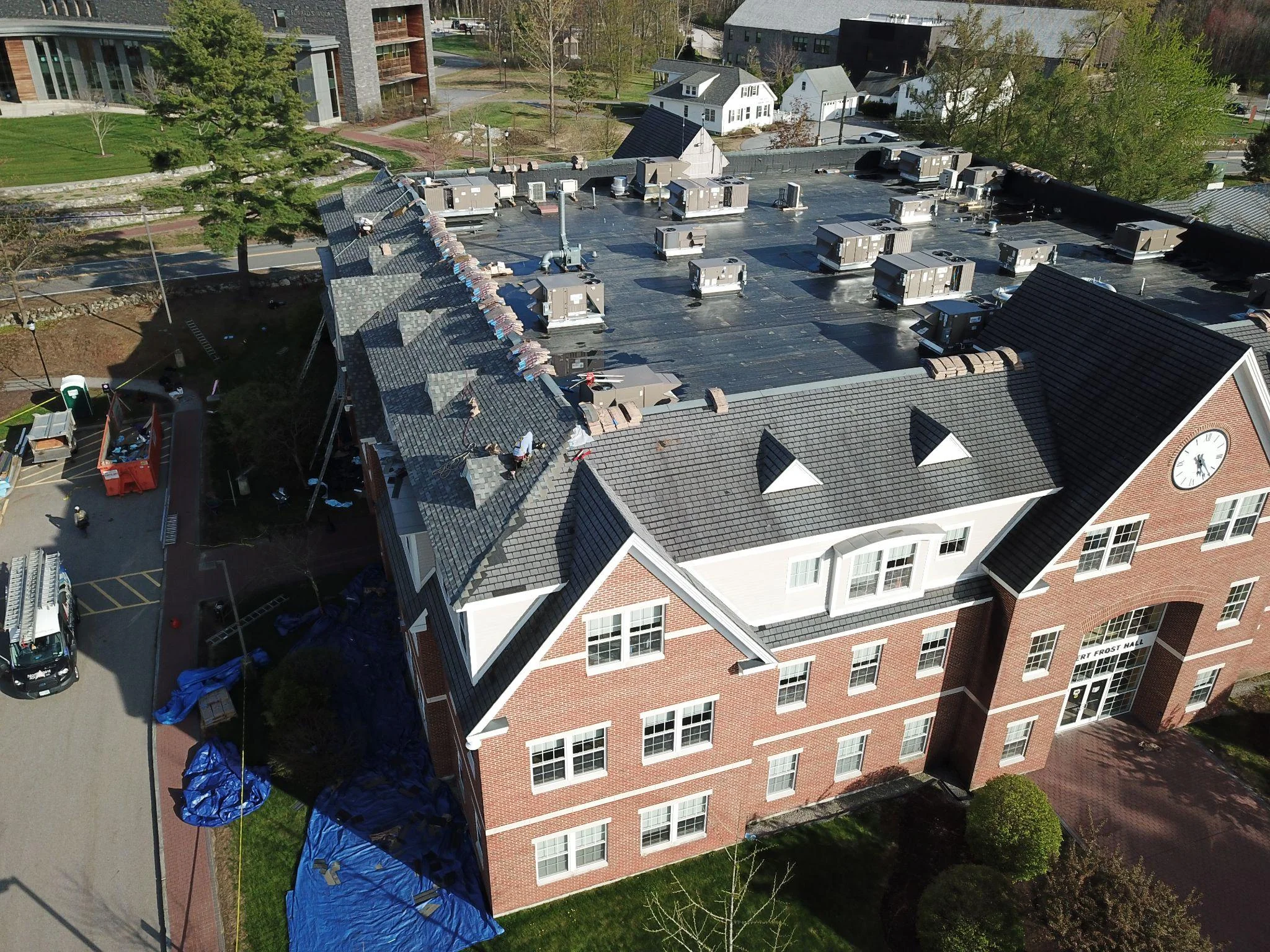 Project photo from Manchester NH roofing work by Northpoint Roofing