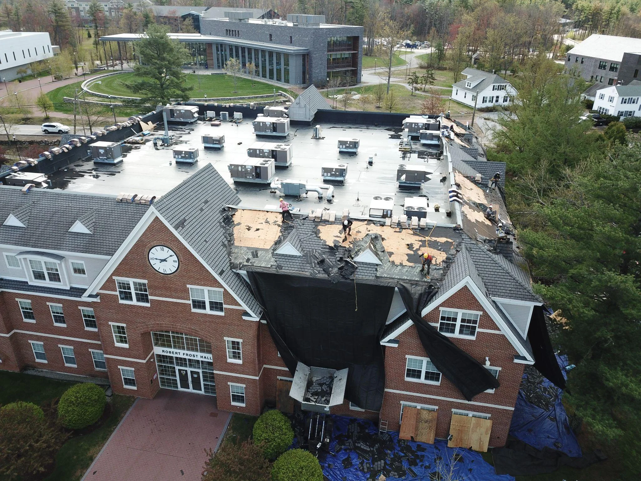 Project photo from Manchester NH roofing work by Northpoint Roofing