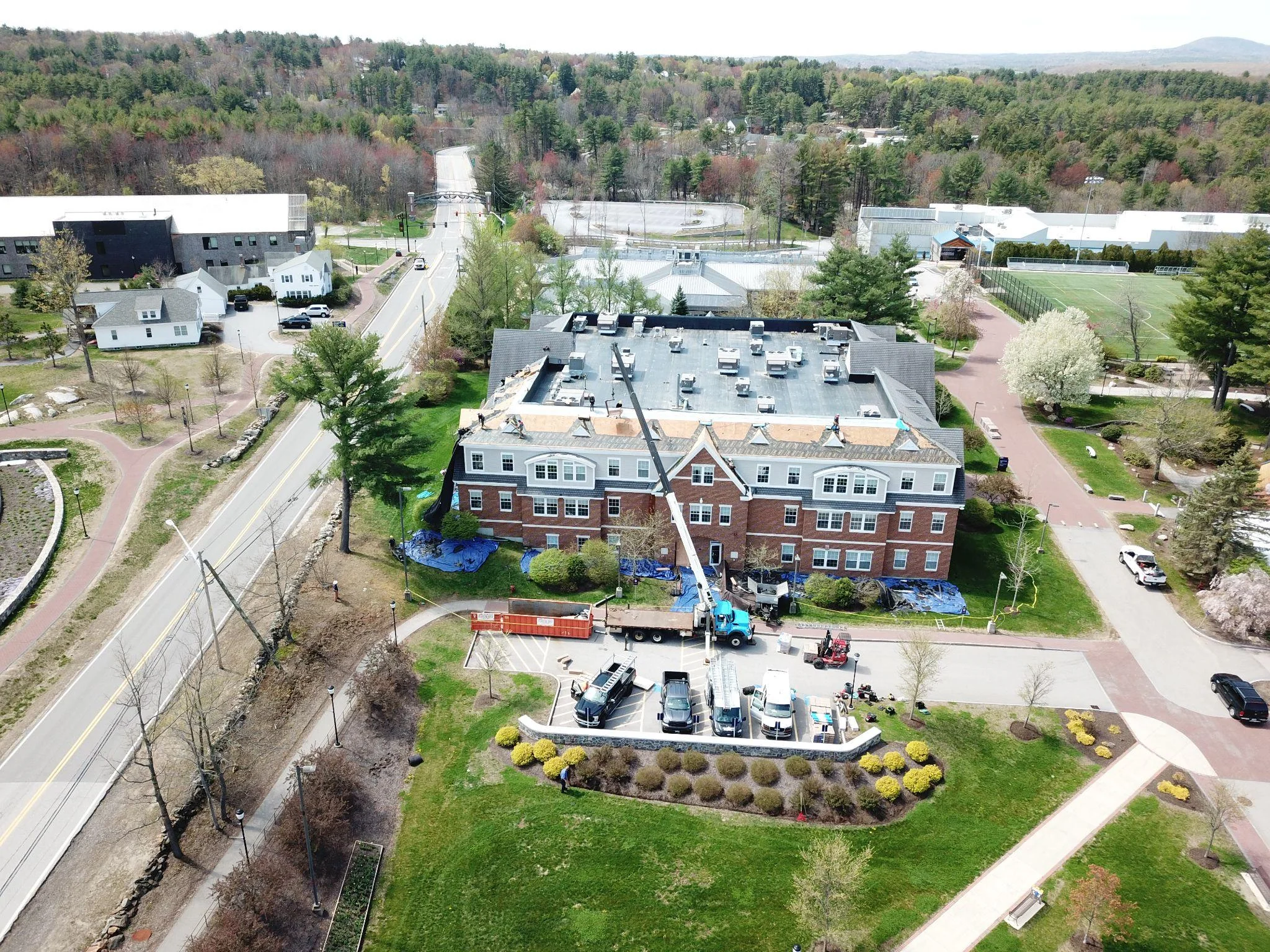 Project photo from Manchester NH roofing work by Northpoint Roofing