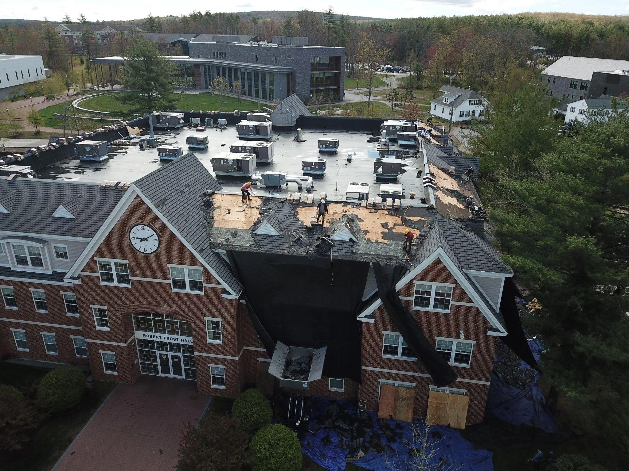 Project photo from Manchester NH roofing work by Northpoint Roofing