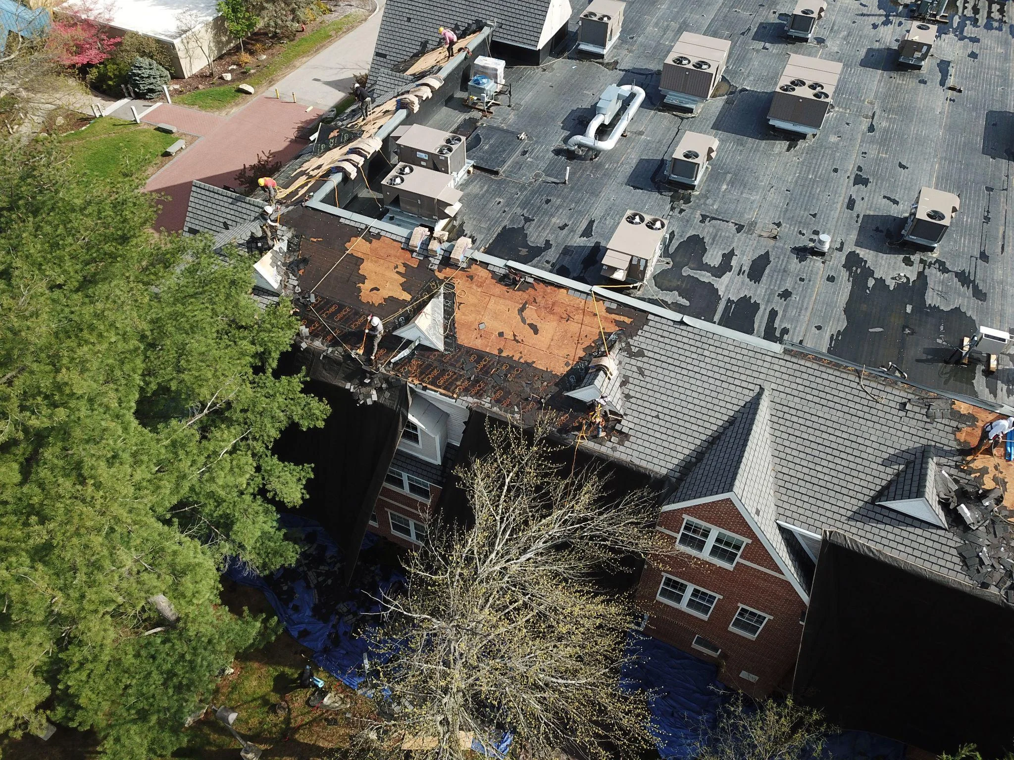 Project photo from Manchester NH roofing work by Northpoint Roofing