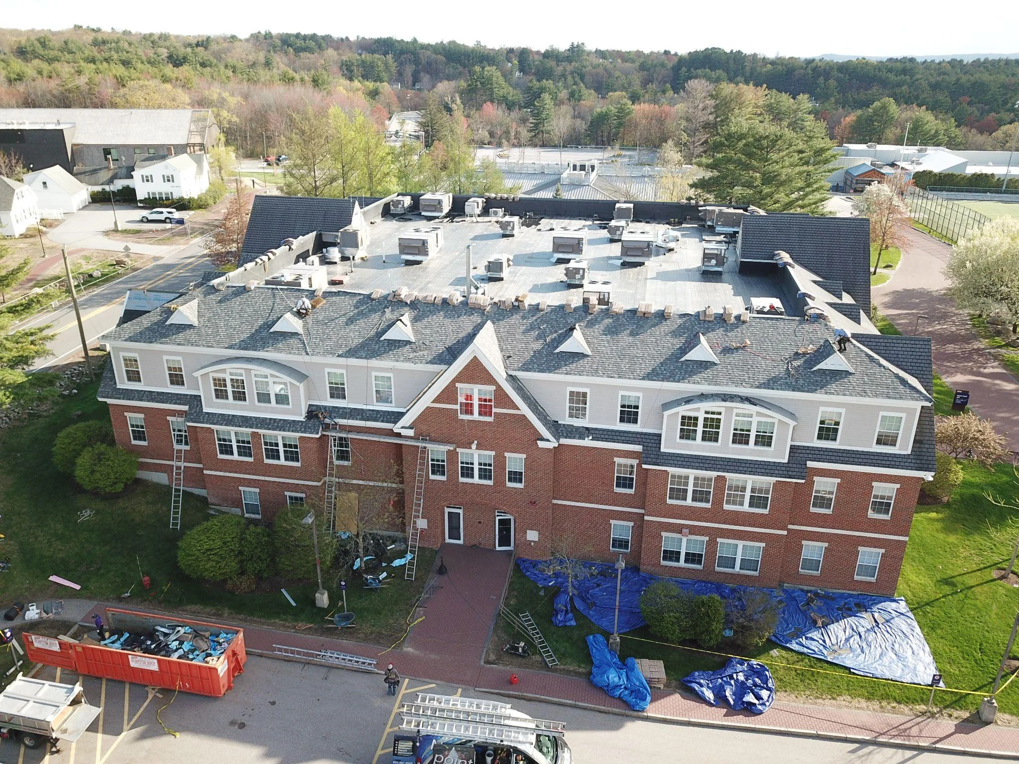 Project photo from Manchester NH roofing work by Northpoint Roofing