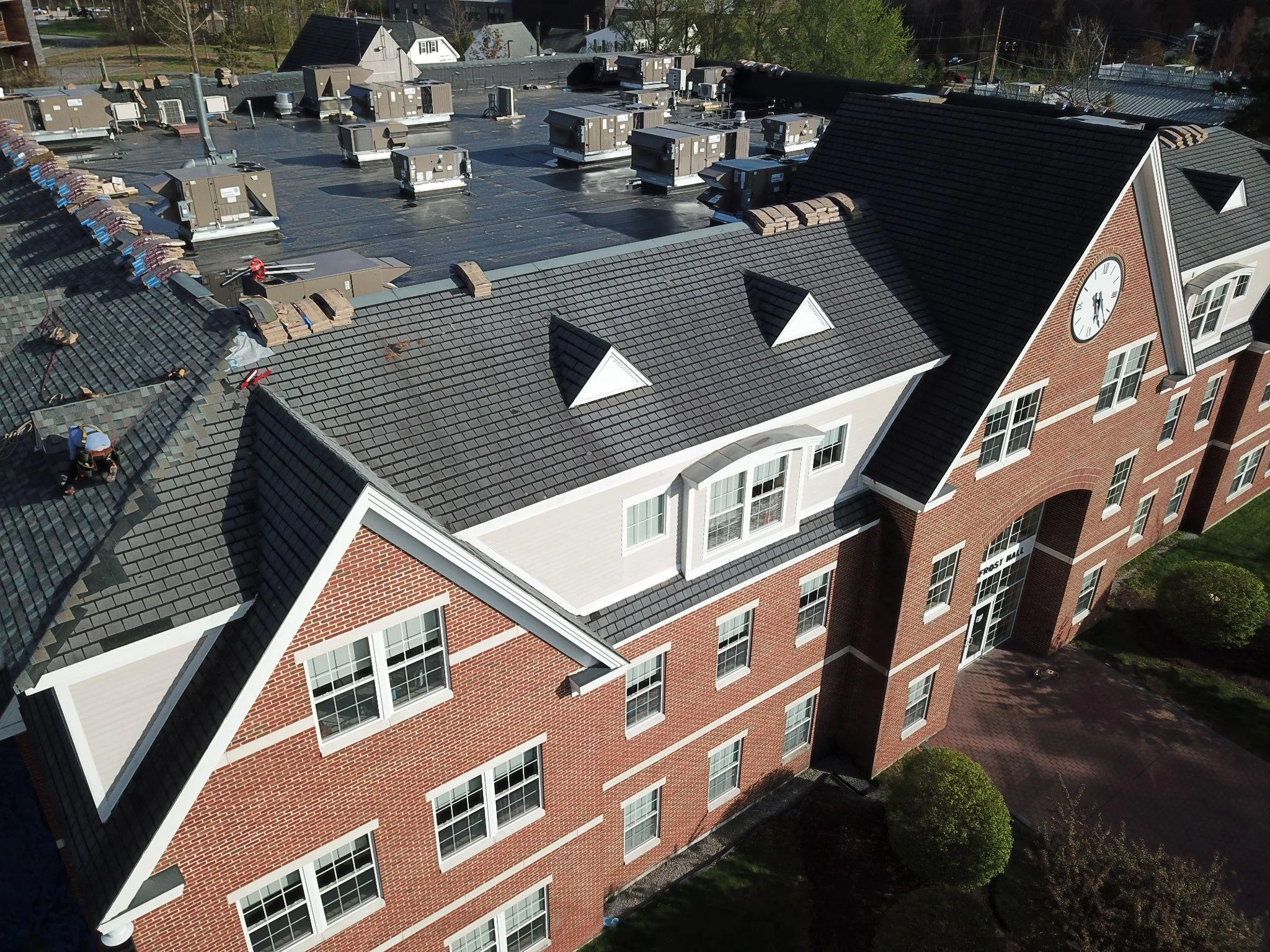 Project photo from Manchester NH roofing work by Northpoint Roofing