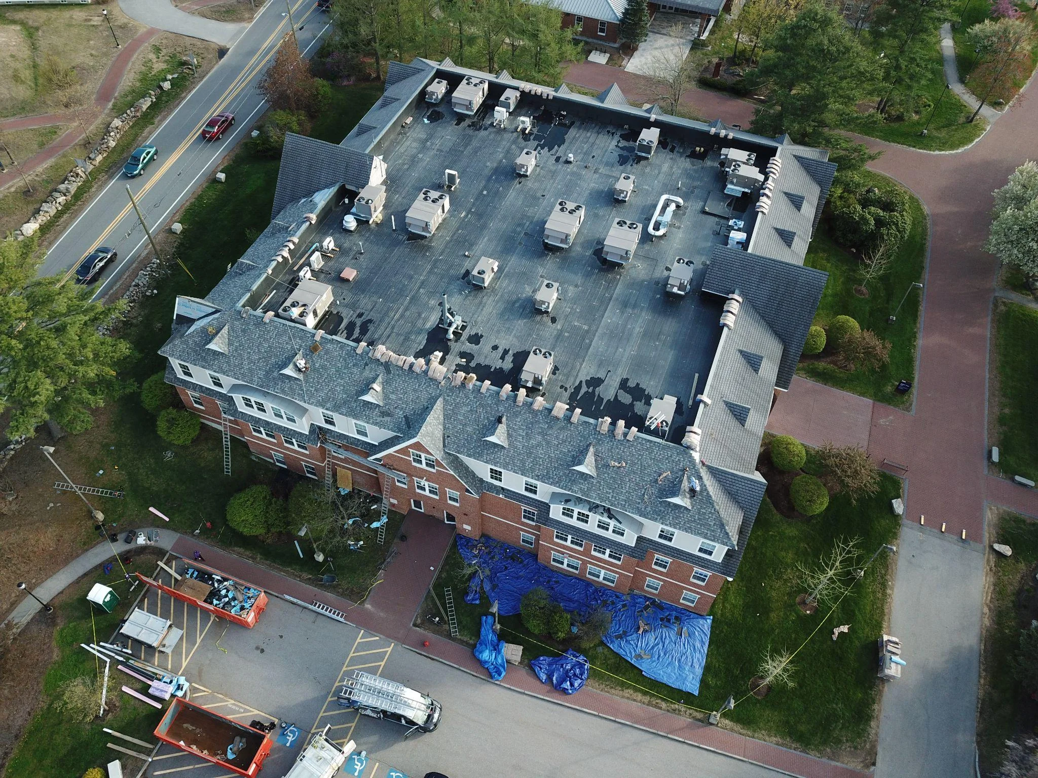 Project photo from Manchester NH roofing work by Northpoint Roofing