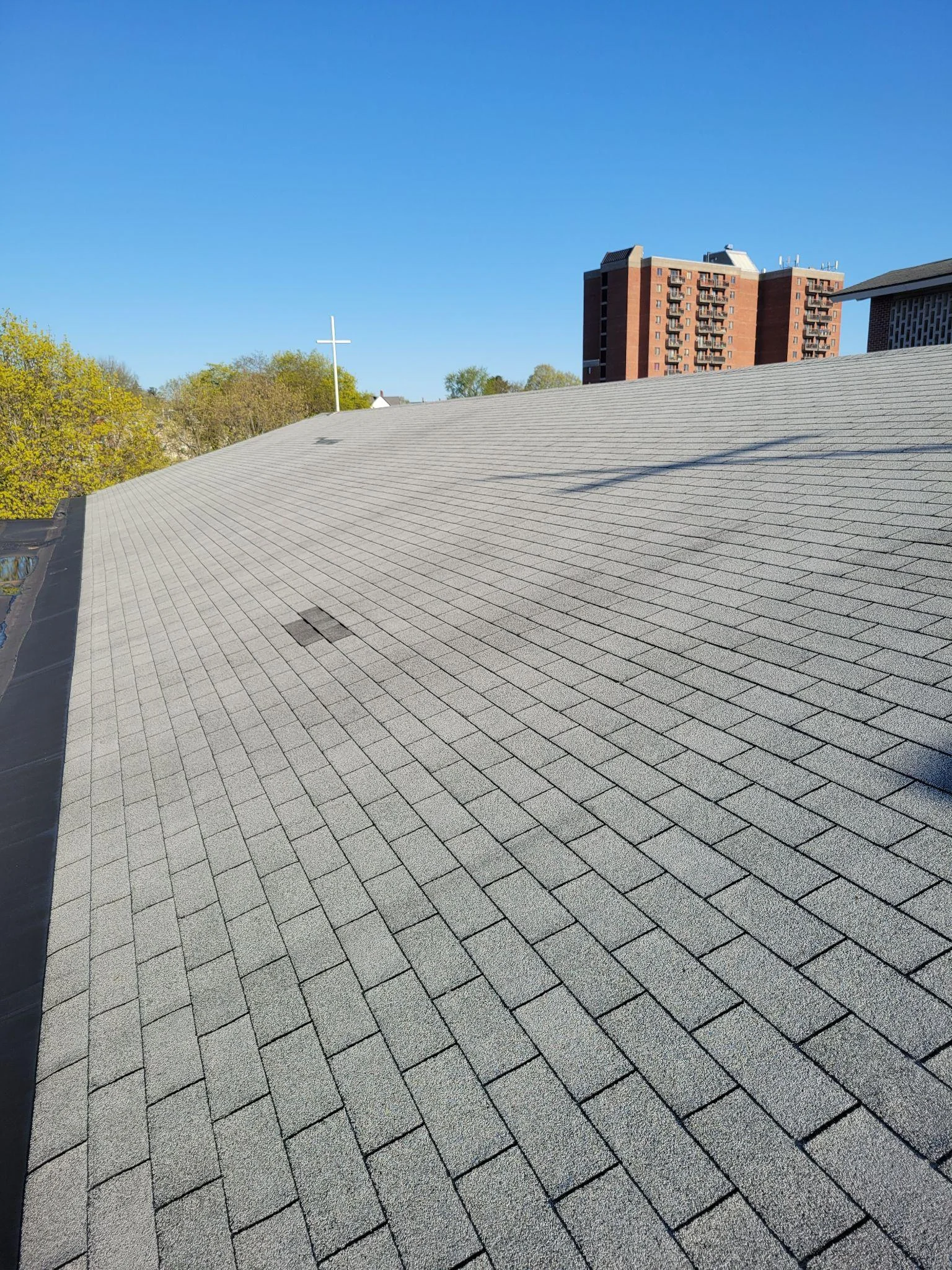 Project photo from Manchester NH roofing work by Northpoint Roofing