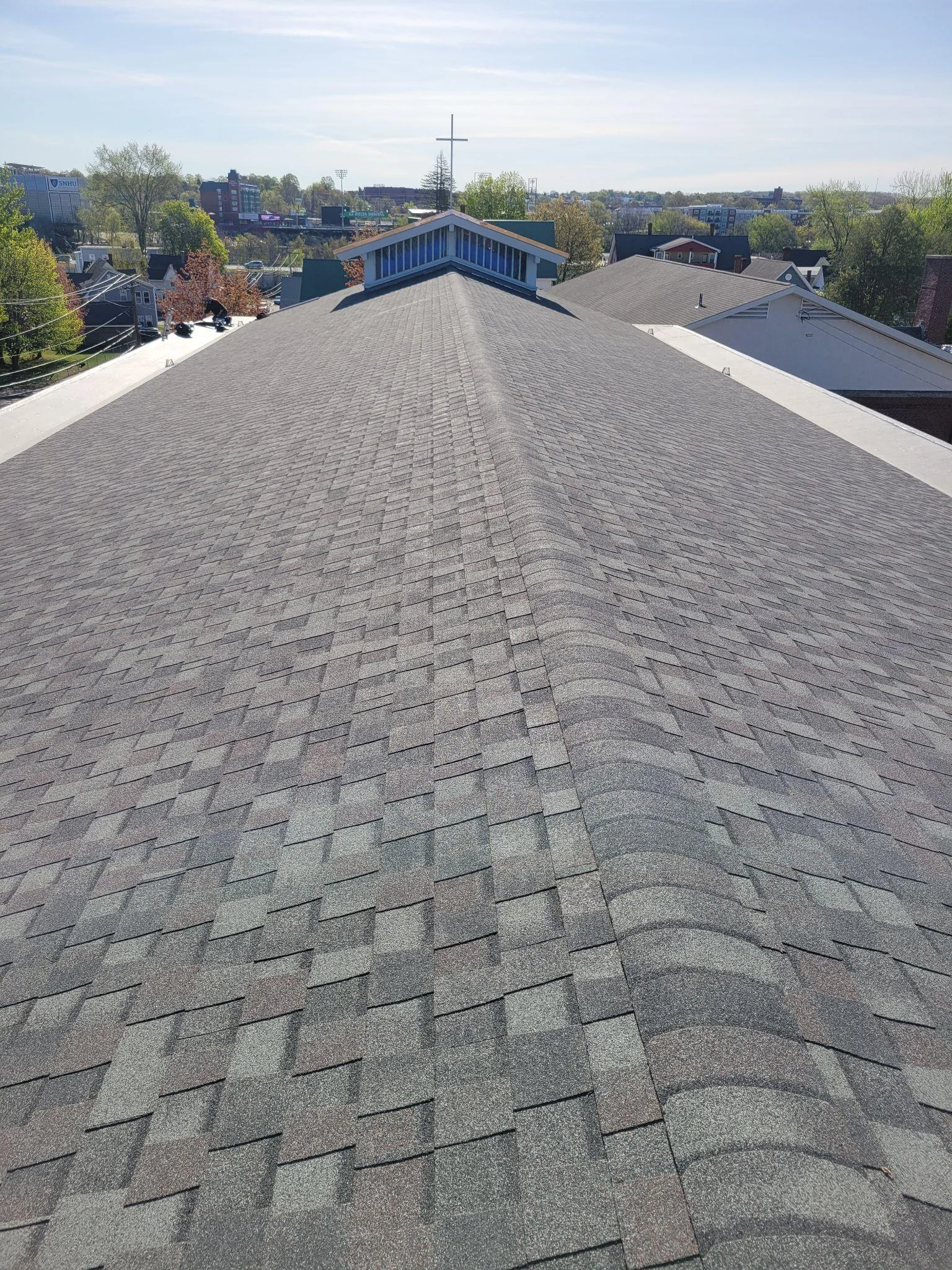 Project photo from Manchester NH roofing work by Northpoint Roofing