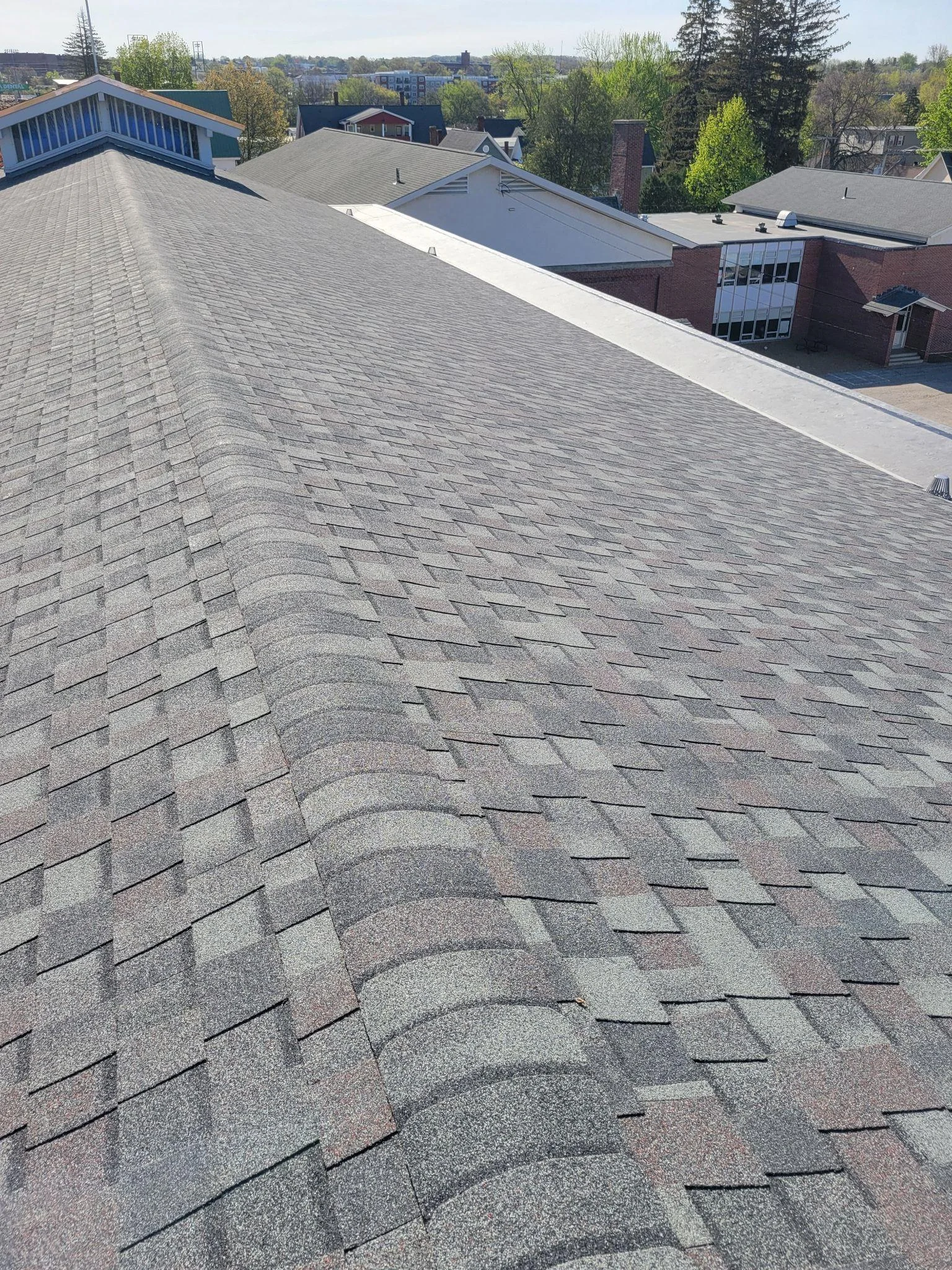 Completed roofing project in Manchester NH by Northpoint Roofing